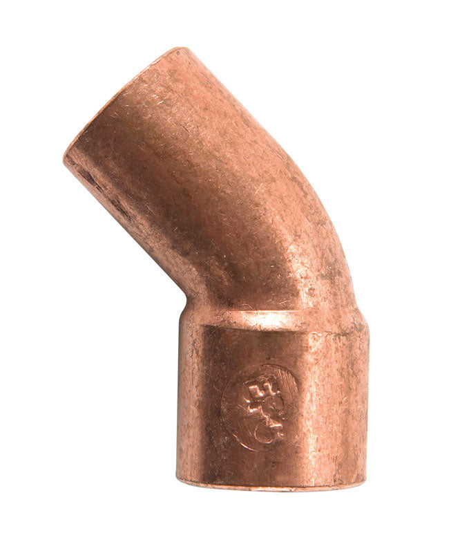NIBCO 1/2 in. Sweat X 1/2 in. D Sweat Copper 45 Degree Elbow
