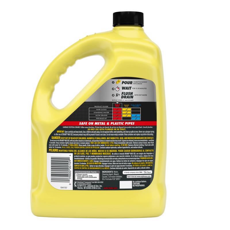 Drano Gel Clog Remover 128 oz