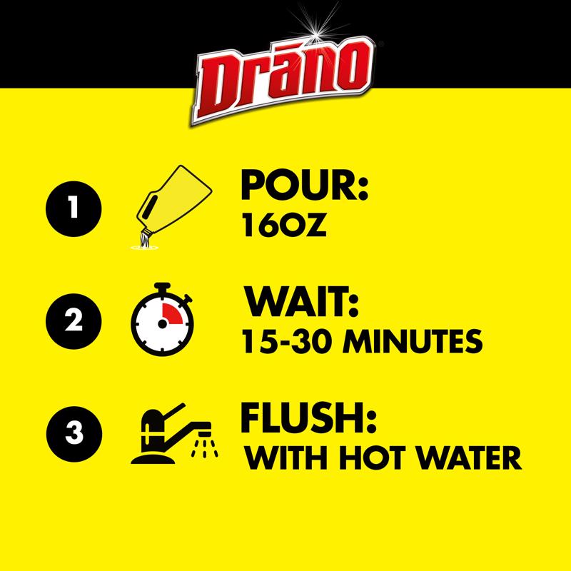 Drano Gel Clog Remover 128 oz