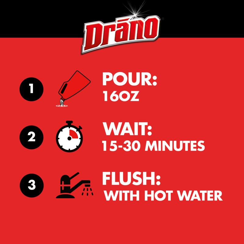 Drano Professional Strength Gel Clog Remover 32 oz