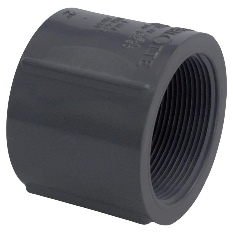 Charlotte Pipe Schedule 80 2 in. FPT X 2 in. D FPT PVC Coupling