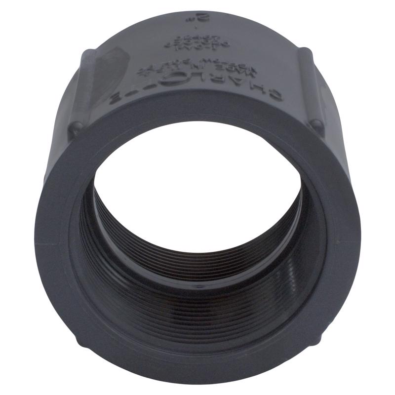 Charlotte Pipe Schedule 80 2 in. FPT X 2 in. D FPT PVC Coupling
