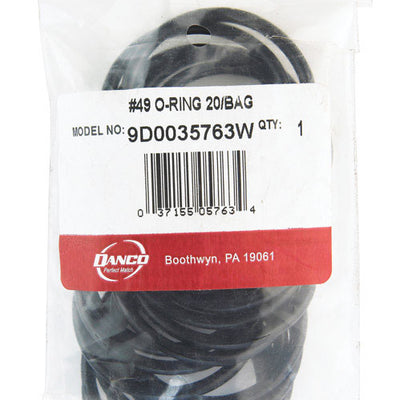 Danco 1-7/8 in. D X 1-5/8 in. D #49 Rubber O-Ring 20 pk