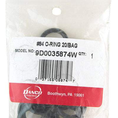 Danco 7/8 in. D X 5/8 in. D #94 Rubber O-Ring 20 pk
