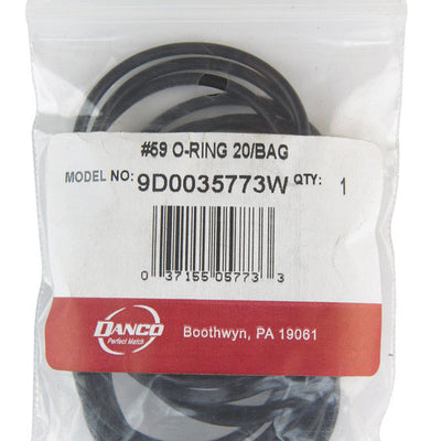 Danco 1-7/8 in. D X 1-11/16 in. D #59 Rubber O-Ring 20 pk