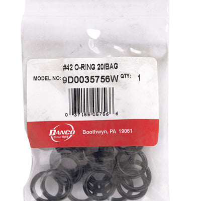 Danco 11/16 in. D X 1/2 in. D #42 Rubber O-Ring 20 pk