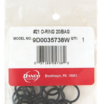 Danco 5/8 in. D X 15/32 in. D #21 Rubber O-Ring 20 pk