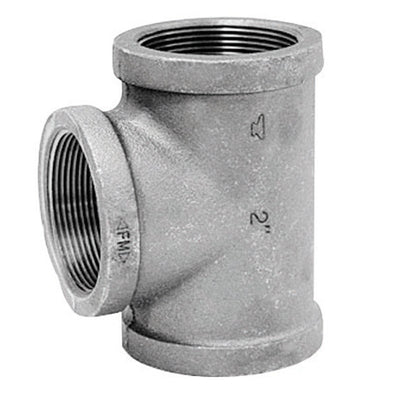 Anvil 1-1/4 in. FPT X 1-1/4 in. D FPT 1-1/4 in. D FPT Galvanized Malleable Iron Tee