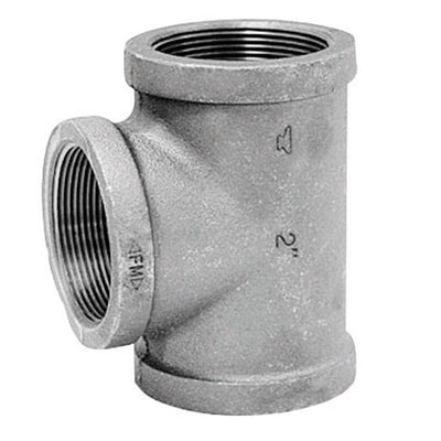 Anvil 2 in. FPT X 2 in. D FPT 2 in. D FPT Galvanized Malleable Iron Tee