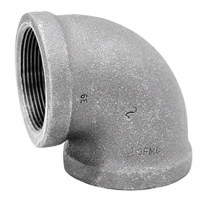 Anvil 1 in. FPT X 1 in. D FPT Black Malleable Iron Elbow