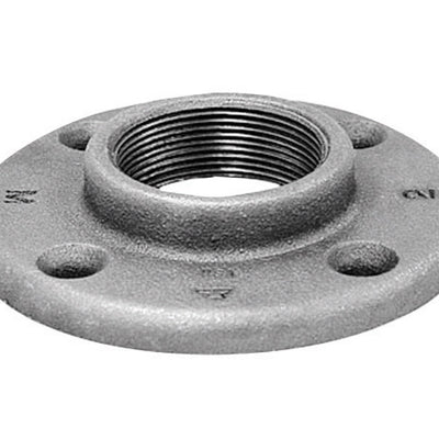 Anvil 1-1/4 in. FPT Black Malleable Iron Floor Flange