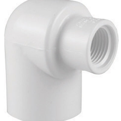 Charlotte Pipe 1 in. Slip X 1/2 in. D FPT PVC Elbow