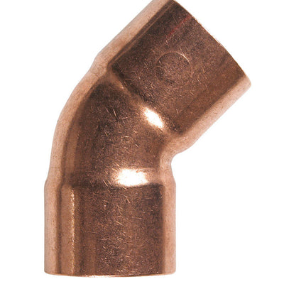 NIBCO 3/8 in. Sweat X 3/8 in. D Sweat Copper 45 Degree Elbow