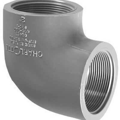 Charlotte Pipe Schedule 80 1/2 in. FPT X 1/2 in. D FPT PVC Elbow