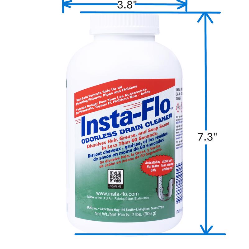 Insta-Flo Crystals Drain Cleaner 2 lb