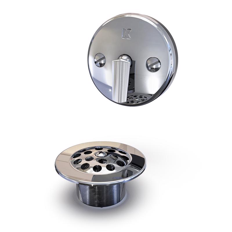 Keeney 1-1/2 in. D Chrome Plastic Triplever Bath Drain