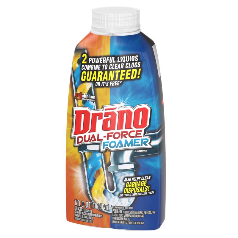 Drano Dual Force Liquid Clog Remover 17 oz