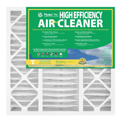Flanders 20 in. W X 25 in. H X 4-1/2 in. Synthetic 8 MERV Pleated Air Filter