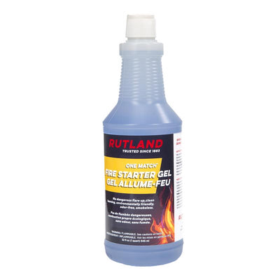 Rutland One Match Gelled Alcohol Fire Starter 10 min 32 oz