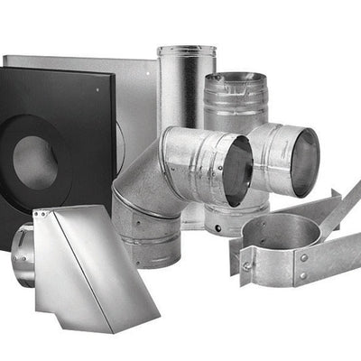 DuraVent 3 in. H X 12 in. W Silver Steel Pellet Vent Kit