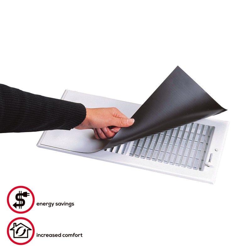 Deflect-O Jordan 15 in. H X 8 in. W 1-Way White ABS Plastic Magnetic Vent Cover