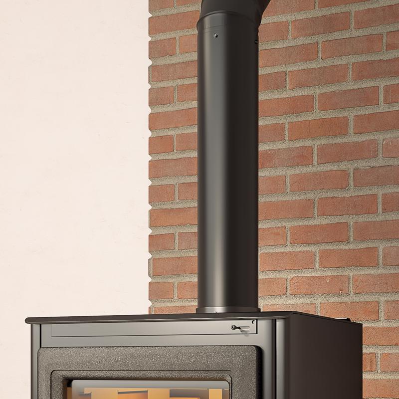 Imperial 3 in. D X 24 in. L Steel Stove Pipe