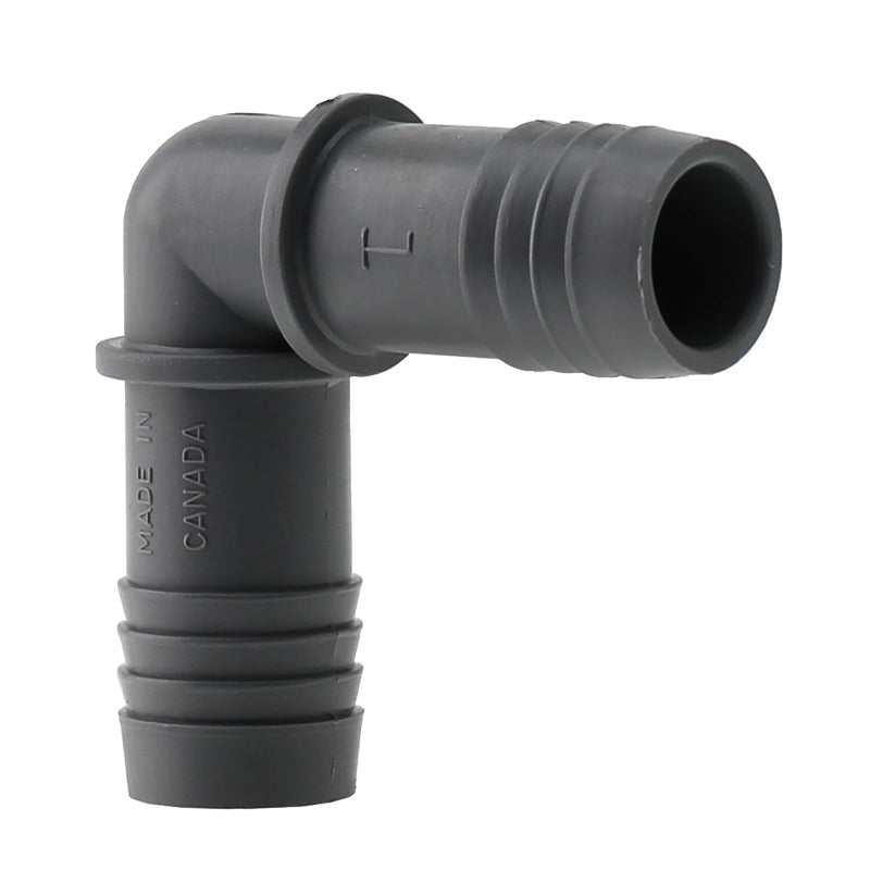 Boshart Industries 1 in. Insert in. X 1 in. D Insert Polypropylene 90 Degree Elbow
