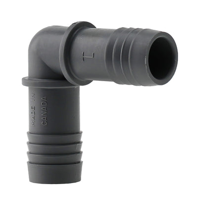 Boshart Industries 1 in. Insert in. X 1 in. D Insert Polypropylene 90 Degree Elbow