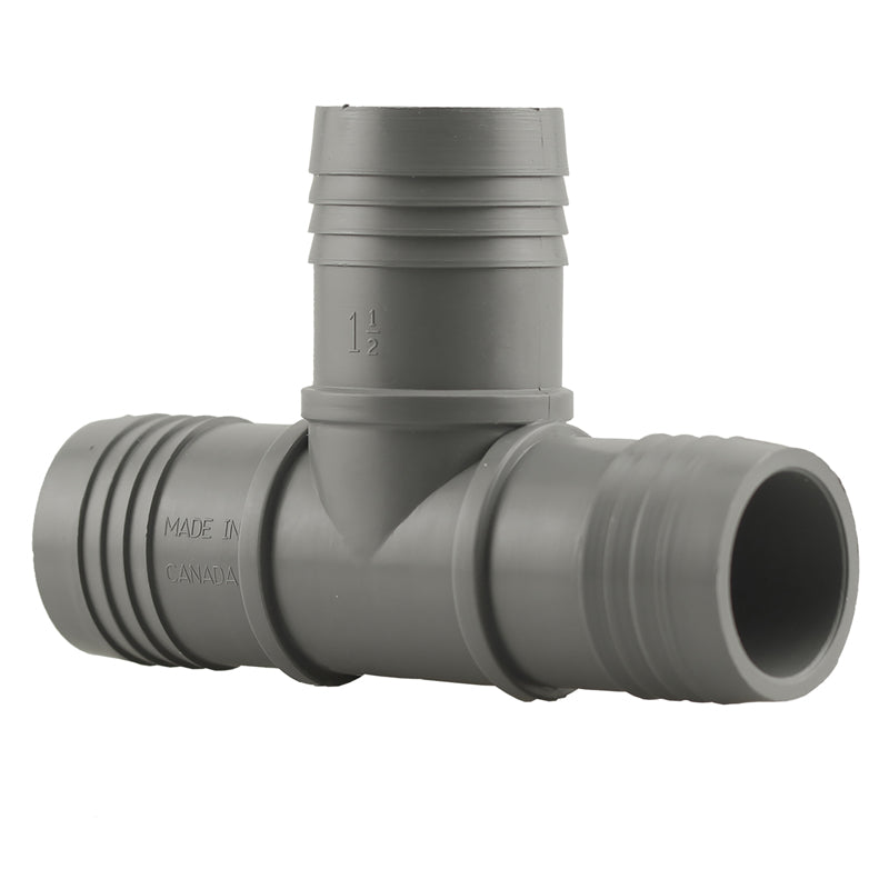 Boshart Industries 1-1/2 in. Insert X 1-1/2 in. D Insert Polypropylene Tee