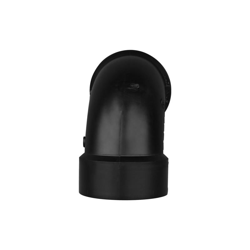 Charlotte Pipe 3 in. Hub X 3 in. D Hub ABS 90 Degree Elbow