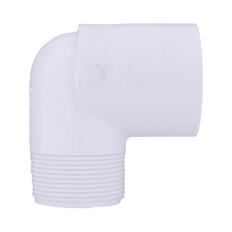 Charlotte Pipe Schedule 40 1-1/2 in. Slip X 1-1/2 in. D MPT PVC 90 Degree Street Elbow