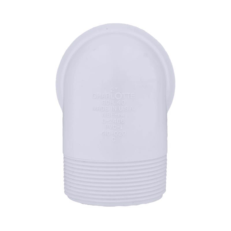 Charlotte Pipe 2 in. Slip X 2 in. D MPT PVC Street Elbow