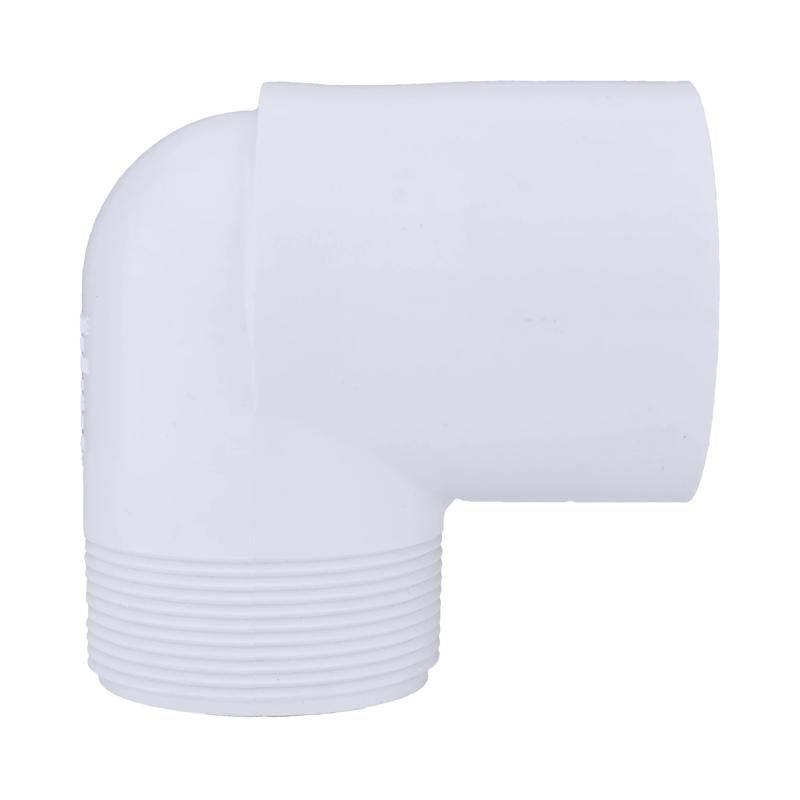Charlotte Pipe 2 in. Slip X 2 in. D MPT PVC Street Elbow