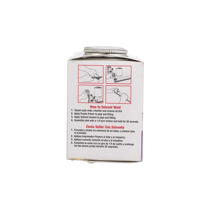 Oatey Handy Pack Clear/Purple Primer and Cement For PVC 4 oz