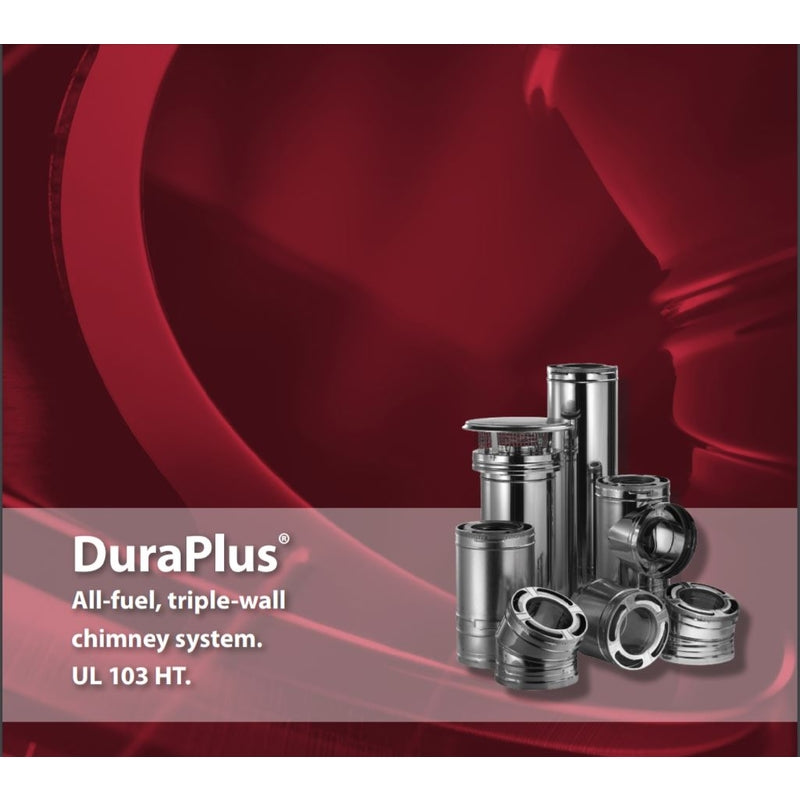 DuraVent DuraPlus 6 in. D X 12 in. L Aluminum/Galvanized Steel Chimney Pipe