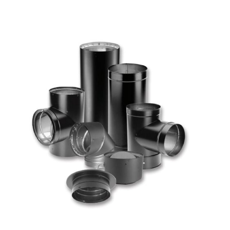 DuraVent DVL 6 in. D X 6 in. D 90 deg Galvanized Steel Double Wall Elbow