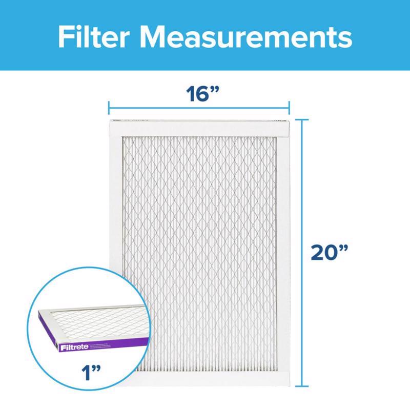 Filtrete 16 in. W X 20 in. H X 1 in. 1500 MPR Pleated Allergen Air Filter