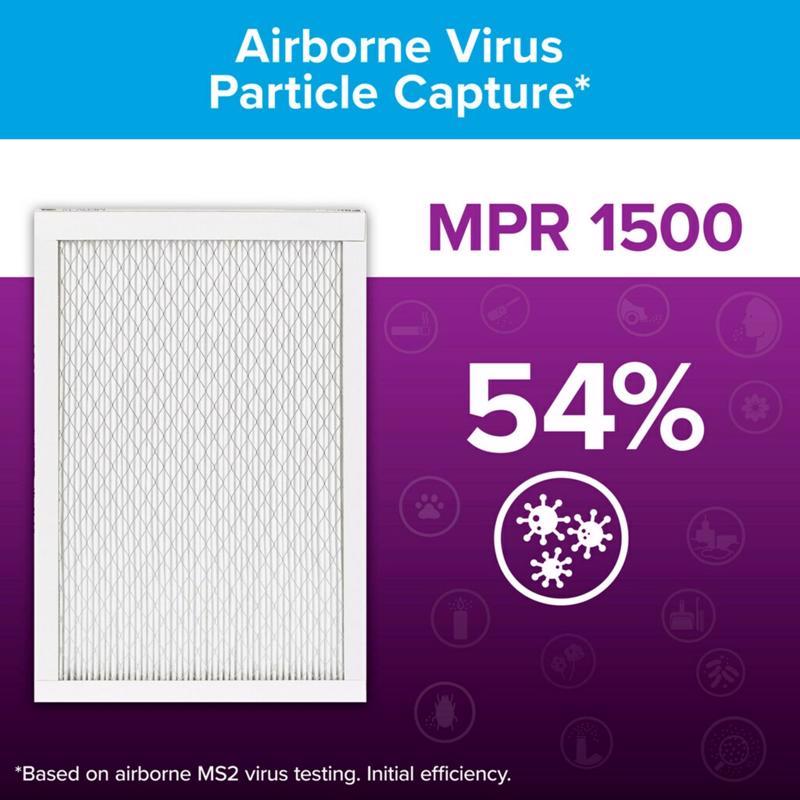 Filtrete 16 in. W X 25 in. H X 1 in. 1500 MPR Pleated Allergen Air Filter