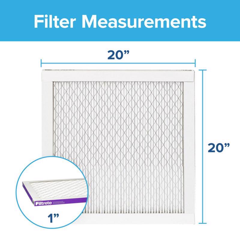 Filtrete 20 in. W X 20 in. H X 1 in. 1500 MPR Pleated Allergen Air Filter
