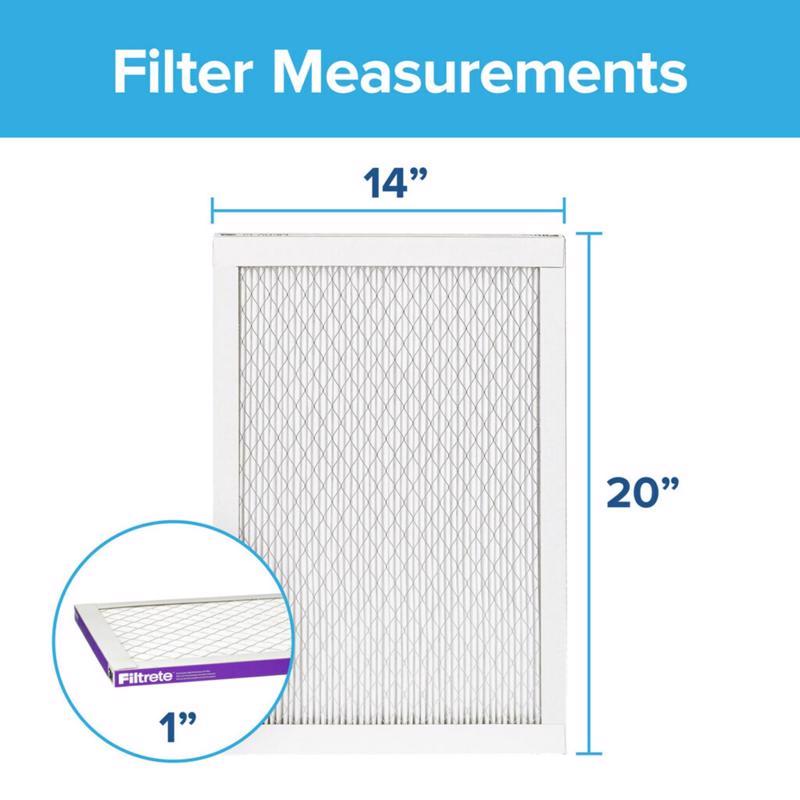 Filtrete 14 in. W X 20 in. H X 1 in. 1500 MPR Pleated Air Filter