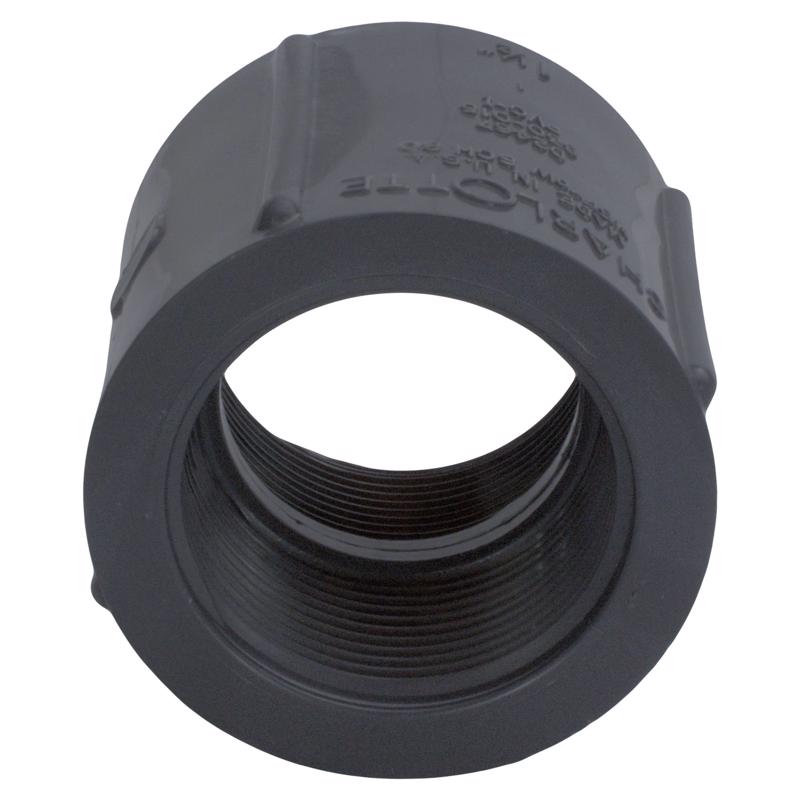 Charlotte Pipe Schedule 80 1-1/2 in. FPT X 1-1/2 in. D FPT PVC Coupling