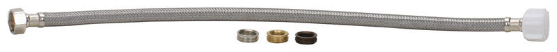 Fluidmaster 1/2 in. Ballcock Ah X 7/8 in. D Ballcock 20 in. Braided Stainless Steel Supply Line
