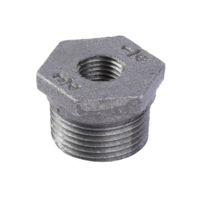 STZ Industries 3/4 in. MIP each X 1/4 in. D FIP Black Malleable Iron Hex Bushing