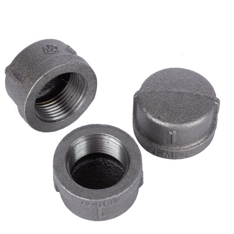 STZ Industries 3/8 in. FIP each Black Malleable Iron Cap