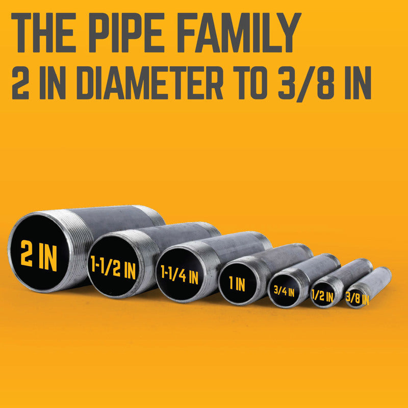 STZ Industries 3/8 in. MIP each X 3/8 in. D MIP Black Steel 3-1/2 in. L Nipple