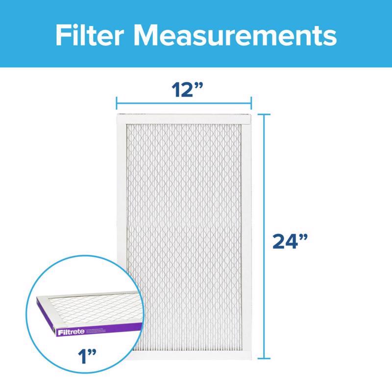 Filtrete 12 in. W X 24 in. H X 1 in. 1500 MPR Pleated Allergen Air Filter