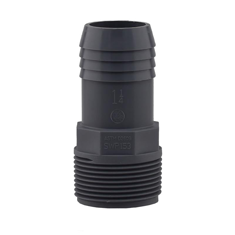 Boshart Industries 1-1/4 in. MPT in. X 1-1/4 in. D Insert Polypropylene Male Adapter
