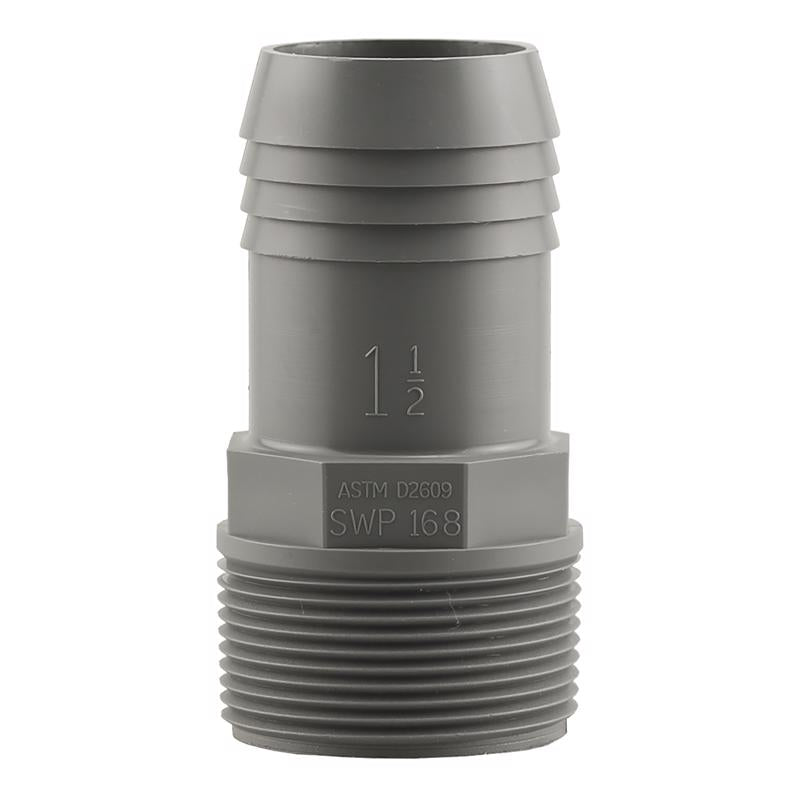 Boshart Industries 1-1/2 in. MPT in. X 1-1/2 in. D Insert Polypropylene Male Adapter