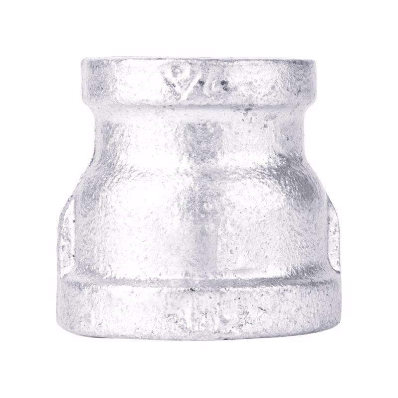 STZ Industries 1/2 in. FIP each X 1/8 in. D FIP Galvanized Malleable Iron Reducing Coupling