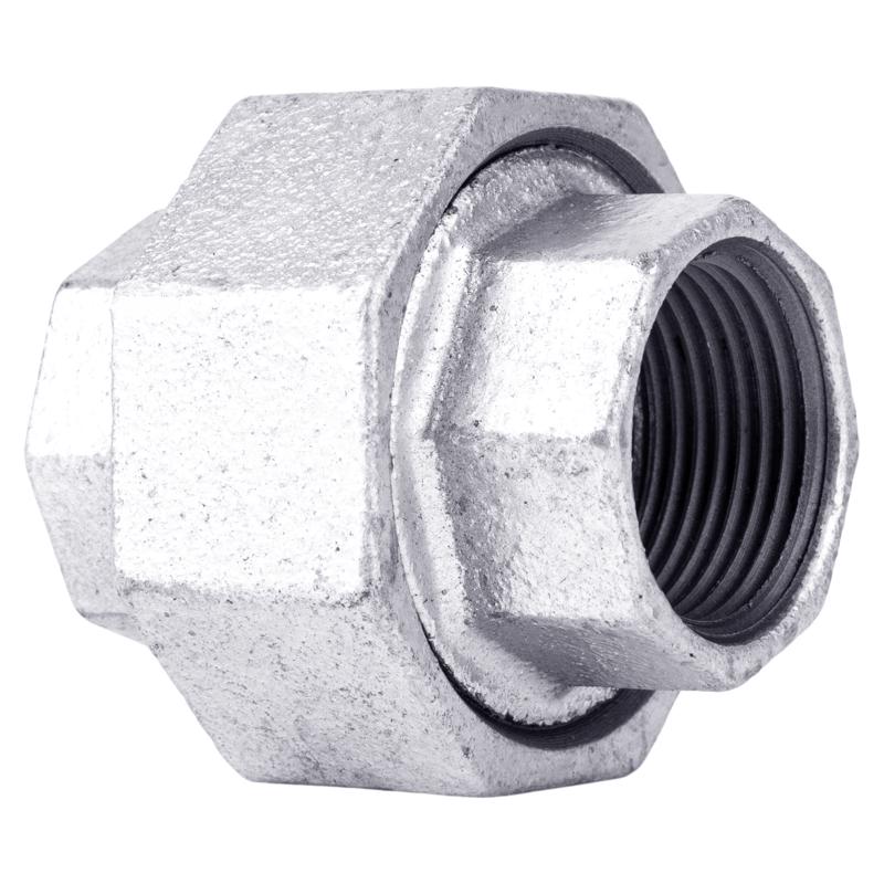 STZ Industries 1/8 in. FIP each X 1/8 in. D FIP Galvanized Malleable Iron Union